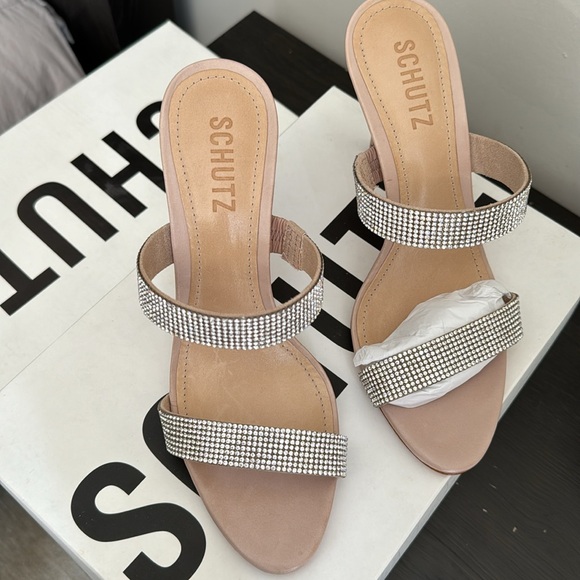 Schutz “Beatriz” crystal strap sandal size 7 - Picture 2 of 3